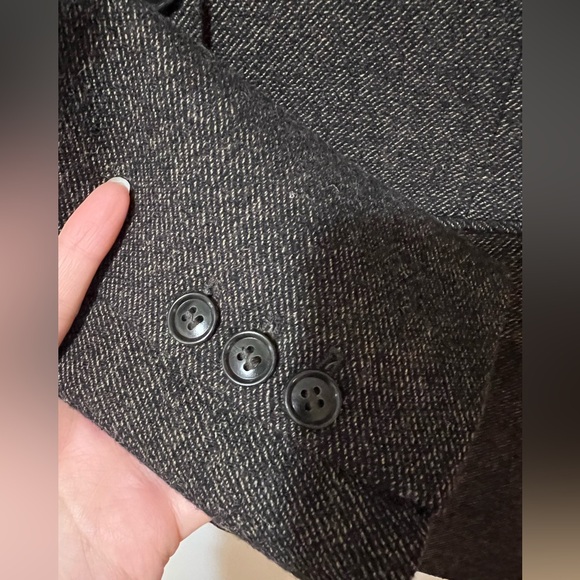 Brown Tweed Blazer Jacket in Sz 0 - Picture 3 of 4